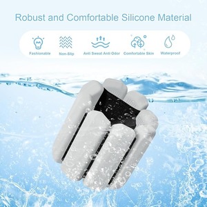 Adjustable Silicone Power Wrists Wrist <b>Weights</b> Hook and Loop Training Bands for Yoga Pilates Gym Exercise - Product Image 6