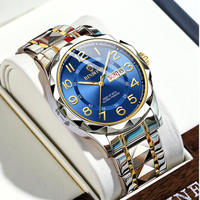 Reloj de Pulsera Binbond 5663 de Alta Calidad para Hombre, Movimiento de Cuarzo, Correa de Acero Inoxidable, Resistente al Agua, Luminoso, Fecha Automática, Estilo Ejecutivo