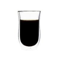 Ensemble de tasses de voyage en verre à double paroi, faites à la main, durables, sans BPA, verres à expresso, tasses à café isolées, tasses à thé, compatibles lave-vaisselle