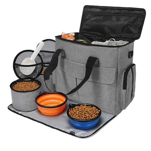 Wholesale Waterproof Pet Outdoor Travel Backpack <strong>Dog</strong> Cat Food Storage Bag Oxford Cloth Large Capacity Folding Multi-function - Product Image 1