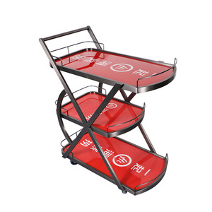 Beverage Cart With Led <b>Light</b> Multifunctional Portable For Bar Club Ktv Party Commercial Use - Product Image 5