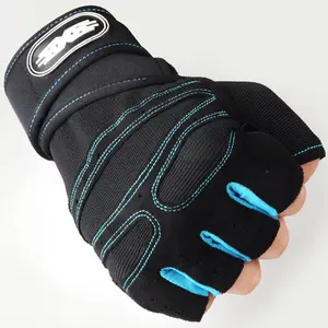 Vente en Gros de Fitness Respirant Ventilé Demi Doigt Haltérophilie Exercice Sports Workout Racing Bicyclette Cyclisme Gym Gants Hommes