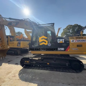 Excavadora de cadenas usada Caterpillar CAT-320D de 20 toneladas, importada de Japón, recién llegada, para sitios de construcción. - Product Image 1