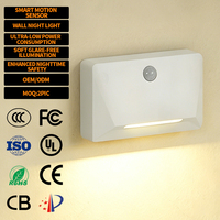Lampe murale LED à détecteur magnétique rechargeable USB EGH Nordic, lampe de pied, lampe d'angle, lumière LED à capteur pour couloir et escalier 3000K
