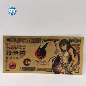 Tarjetas Doradas <span class=keywords><strong>de</strong></span> Manga Japonesa <span class=keywords><strong>Akame</strong></span>-Ga Kill, Billete <span class=keywords><strong>de</strong></span> Colección <span class=keywords><strong>de</strong></span> <span class=keywords><strong>Anime</strong></span> <span class=keywords><strong>de</strong></span> 10000 Yenes, Regalo para Niños - Product Image 4