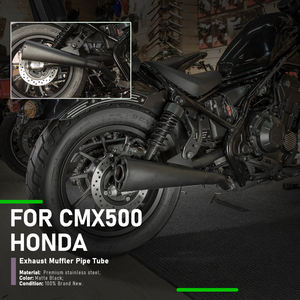 Silenciador de motocicleta XXUN, tubo de Escape de acero inoxidable para <span class=keywords><strong>Honda</strong></span> CMX <span class=keywords><strong>500</strong></span> CMX500 <span class=keywords><strong>Rebel</strong></span> 2021 <span class=keywords><strong>2022</strong></span> 2023 2024 - Product Image 2