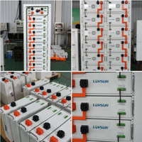 Système solaire hybride personnalisé Lovsun 50 kW 100 kW 150 kW 3 phases 380 V 50 Hz, système de stockage d'énergie solaire incluant des batteries de 208 kWh