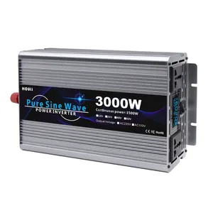 HOULI Pure Sine Wave Inverter 12V To 220V 3000W 1500W Solar Inverter Portable Inverter Generator for Solar panel and MPPT Use