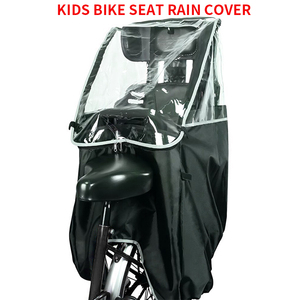 Housse de siège de vélo imperméable pour siège de vélo pour enfant, housse de pluie pour vélo pour siège arrière d'enfant avec fenêtre transparente - Product Image 1