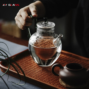 Classical Arabic Eco-friendly Thermostability Blooming <strong>Thermal</strong> Glass <strong>Teapot</strong> - Product Image 4