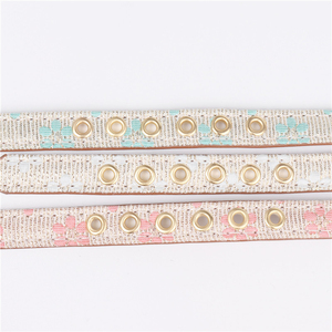 Grosir kerah anjing dipersonalisasi pola bunga mewah mutiara kustom kerah Bandana anjing peliharaan dapat disesuaikan - Product Image 5