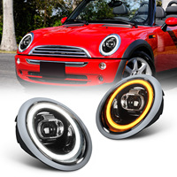 Phares LED Plug-and-Play approuvés par Emark pour Mini Cooper Hatchback R50 R53 R52 convertible 2002 k couleur feux avant 2006-6000