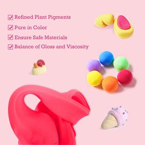 Kit de pâte à <span class=keywords><strong>modeler</strong></span> à séchage rapide sur le thème de la restauration rapide, 12 couleurs, non toxique, sûr, jouet éducatif DIY pour enfants avec outils de sculpture et accessoires - Product Image 6