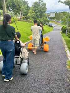 Oferta de Fábrica: Silla de Ruedas Todoterreno con Ruedas de Globo para Playa y Arena Blanda, Ideal para Piscinas - Product Image 4