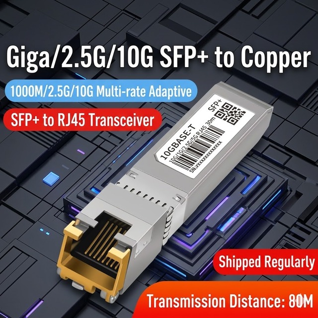 1G/2.5G/10G SFP Optical to Electrical/Ethernet Module with RJ45 Connector