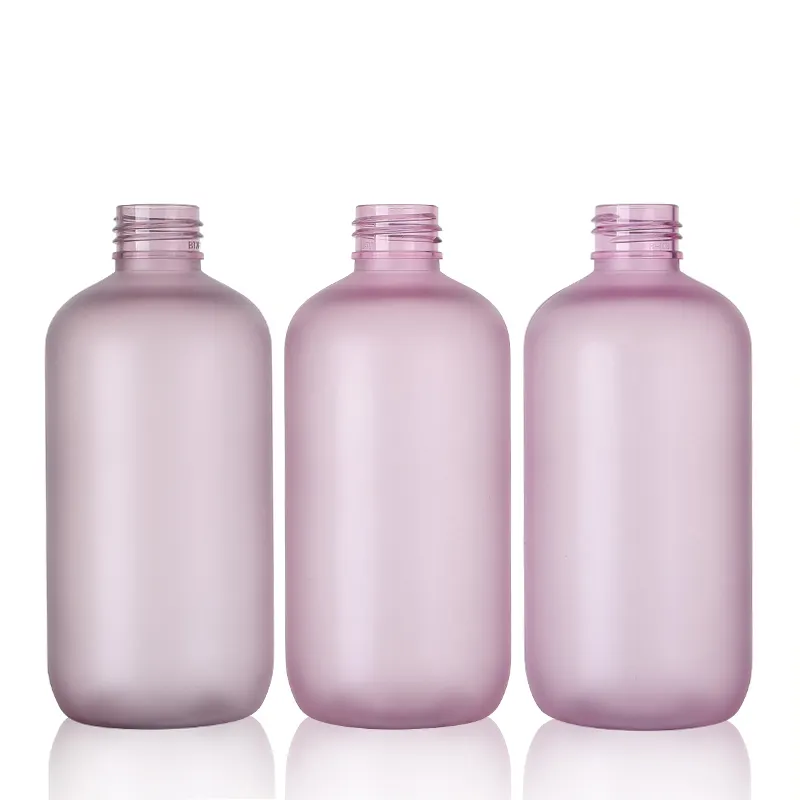 OEM Hot selling foggy effect colorful plastic bottle for shampoo packaging in hotel use wholesale