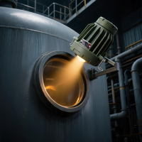 Projecteur antidéflagrant IP66 pour inspection de réservoirs, éclairage industriel pour l'inspection de cuves et de navires