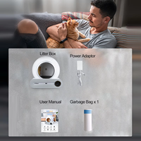 Kotak Kotoran Kucing Pintar Pembersih Otomatis dengan Perlindungan Tiga Lapis 4 Sensor Berat + Radar Inframerah untuk Keamanan Kucing 9L