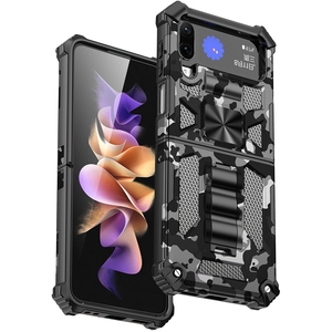 เคสโทรศัพท์แบบมีขาตั้งในตัวสำหรับ Samsung Galaxy Z Flip 4สำหรับ Z Flip 3/Flip <span class=keywords><strong>5</strong></span>เคสฝาหลังกันกระแทก - Product Image 1