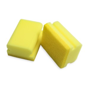 Éponge de cuisine écologique <span class=keywords><strong>non</strong></span> <span class=keywords><strong>abrasive</strong></span>, anti-rayures, pour casseroles antiadhésives, tampon à récurer, éponge mixte - Product Image 2