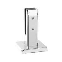 Pince de fixation au sol en aluminium pour garde-corps en verre, pour terrasse et balcon, en acier inoxydable 304, pour verre de 8 à 12 mm