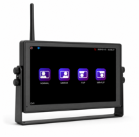 Cámara de Tablero Inalámbrica Inteligente de 7 Pulgadas para Camiones, 1080P, Visión Nocturna, Advertencia de Punto Ciego BSD, Cámara Trasera Inalámbrica para Camiones, Autobuses y Autocares
