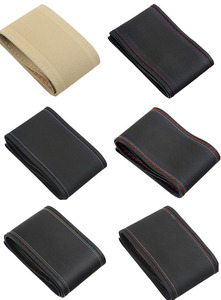 Nouveau design <span class=keywords><strong>à</strong></span> lacets point sur enveloppe universel Fit voiture camion bricolage point <span class=keywords><strong>cuir</strong></span> <span class=keywords><strong>volant</strong></span> <span class=keywords><strong>couvre</strong></span> - Product Image 4