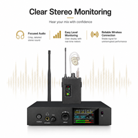 Système de monitoring intra-auriculaire stéréo EM1100-10R pour les spectacles sur scène, le studio, les répétitions de groupe, et le studio à domicile