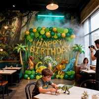 Ensemble de ballons en latex pour le premier anniversaire des enfants, accessoires photo et décorations de fête à thème