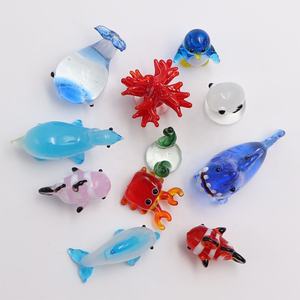 Nhỏ Handmade Murano Lampwork Thu Nhỏ Thổi Thủy Tinh Động Vật Biển Cá Bức Tượng Nhỏ Bán Buôn Cho DIY Aquarium Tường Bình Trang Trí Nội Thất Quà Tặng - Product Image 4