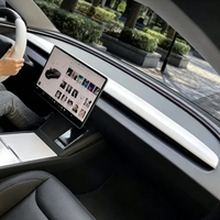 Pour Tesla Model Y Juniper Model 3 Highland TPE ABS Tapis de protection antidérapant pour tableau de bord Pare-soleil Anti-reflets Accessoires intérieurs