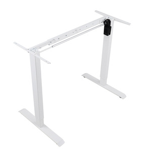 Pieds de bureau réglables en hauteur électriquement, moteur simple, métal, revêtement poudré, pour usage domestique ou professionnel - Product Image 2