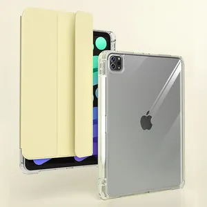 New Arrival Sliding Detachable Acrylic case with Right pencil holder For iPad Pro 11 10th 10.9 inch case