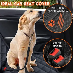 Amazon Hot Sale Luxe Huisdier Reizen Waterdichte Hangmat Auto 'S Mat Riem Beschermer Hond Auto Achterbank Hoes Voor Grote Huisdieren