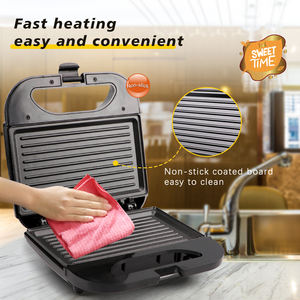 Logotipo de gran tamaño Pan Tostador Huevo <span class=keywords><strong>Parrilla</strong></span> Desayuno Antiadherente <span class=keywords><strong>Sandwichera</strong></span> Eléctrica - Product Image 6