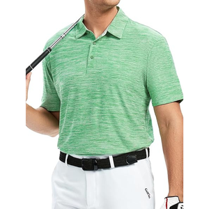 Polo de golf confortable à séchage rapide pour homme Tissu tricoté respirant à manches courtes avec motif brodé et décontracté - Product Image 4