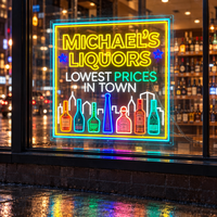 Lampu Neon LED Custom, Lampu Neon, Lampu Neon Personalisasi, Lampu Logo Neon untuk Display Toko Bisnis