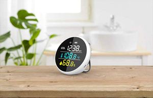 Wall-Mounted Desktop Mini medidor CO2 alarme dispositivo carbono dióxido Analyzer instrumento para análise de gás humiture 3-in-1Monitoring - Product Image 6