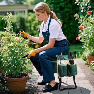 Tabouret <span class=keywords><strong>de</strong></span> <span class=keywords><strong>jardin</strong></span> pliable moderne et doux avec genouillères, <span class=keywords><strong>banc</strong></span> <span class=keywords><strong>de</strong></span> jardinage multifonctionnel portable pour fleurs en plein air - Product Image 5