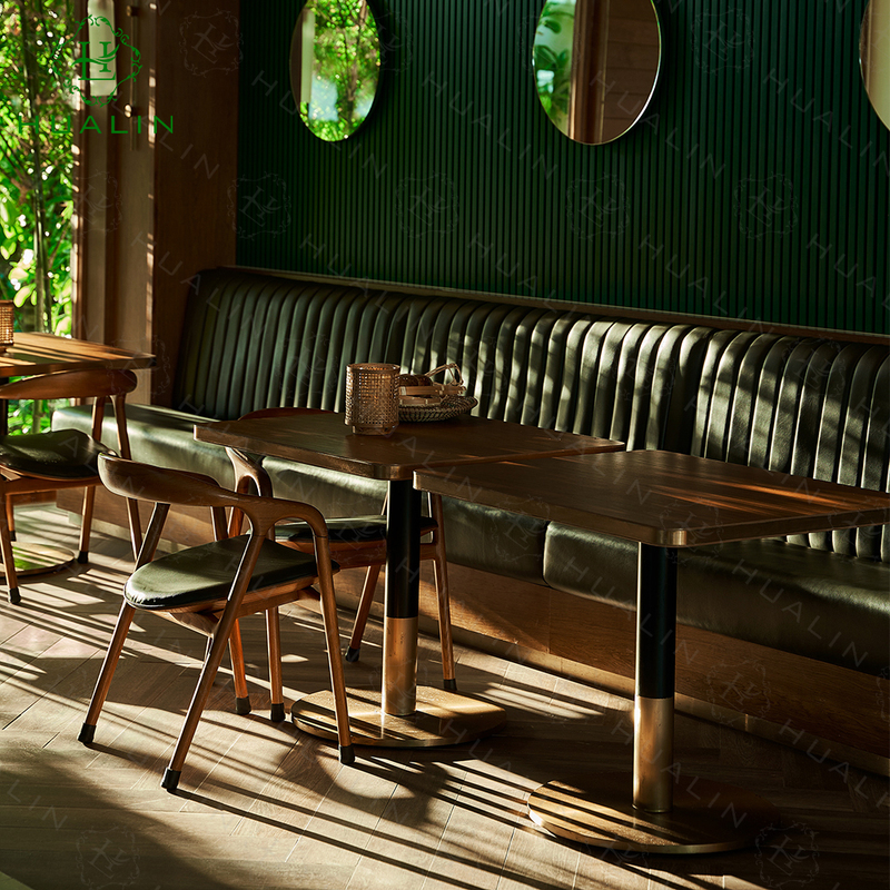 HUALIN Modern Style Luxury Restaurant Sofa