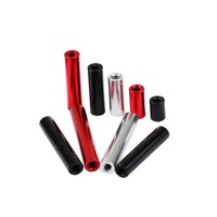 Entretoises Cylindriques Rondes en Aluminium Anodisé, avec Trou Traversant, M10