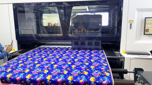 Turkmenistán vestido de novia tela impresora Atexco <span class=keywords><strong>Ecoprint</strong></span> 24 cabezas Charmeuse satén pequeño lote personalización - Product Image 6