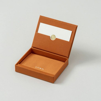 Recyclable Petit Logo Personnalisé Bagues Colliers Bracelet De Luxe Flip Bijoux Boîte Cadeau Avec Insert En Velours