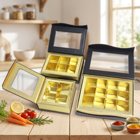 Boîtes en forme de cœur recyclables et personnalisables pour la Saint-Valentin avec couvercle transparent, emballage en carton pour chocolats et desserts