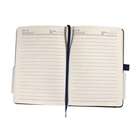Carnets lignés A5 en cuir PU à couverture rigide à prix abordable avec sangle élastique, vente en gros, agendas personnalisables avec logo pour promotion