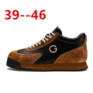 Scarpe da uomo autunnali in pelle Nappa, comode, semplici, casual, stile <span class=keywords><strong>Forrest</strong></span> <span class=keywords><strong>Gump</strong></span>, da viaggio, taglie grandi, per il commercio transfrontaliero - Product Image 1