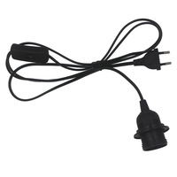 E27 Lampenfassung mit Netzkabel & Schalter, Hängeleuchtenkabel für DIY Papierlaterne, Salzlampe, Verlängerungskabel