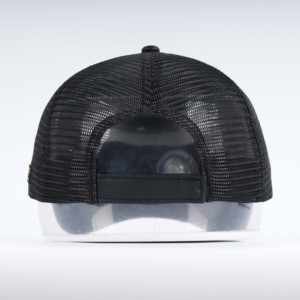 مصنع بيع بالجملة مخصص الجلود شارة التصحيح الفيلكرو 6 لوحة قبعات سائقي الشاحنات الذكور - Product Image 5