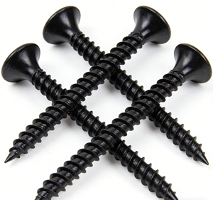 Vis à tête trompette en acier C1022A, phosphate noire, filetage fin, fixations pour plaques de plâtre, en boîte plastique, pour projets de construction - Product Image 5