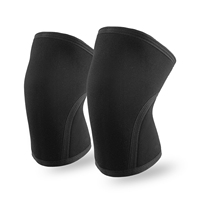 Genouillère de compression unisexe élastique et respirante en néoprène 7 mm pour la protection professionnelle en haltérophilie